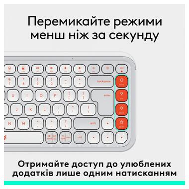 Клавиатура LOGITECH POP ICON KEYS - OFF WHITE - US INT'L (L920-013072) фото №3