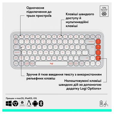 Клавиатура LOGITECH POP ICON KEYS - OFF WHITE - US INT'L (L920-013072) фото №8