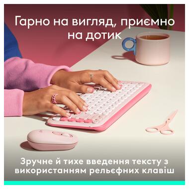 Клавиатура LOGITECH POP ICON KEYS - ROSE - US INT'L (L920-013073) фото №7