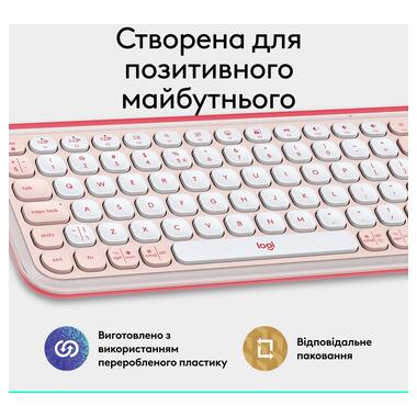 Клавиатура LOGITECH POP ICON KEYS - ROSE - US INT'L (L920-013073) фото №6