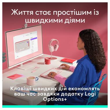 Клавиатура LOGITECH POP ICON KEYS - ROSE - US INT'L (L920-013073) фото №3