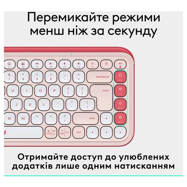 Клавиатура LOGITECH POP ICON KEYS - ROSE - US INT'L (L920-013073) фото №8