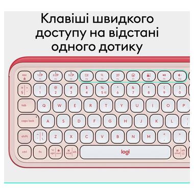 Клавиатура LOGITECH POP ICON KEYS - ROSE - US INT'L (L920-013073) фото №5
