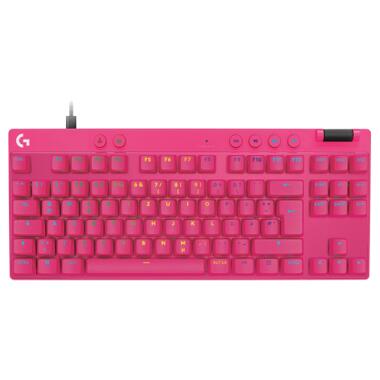 Клавиатура Logitech G PRO X TKL RAPID Wired Gaming Linear USB UA Magenta (920-013253) фото №1