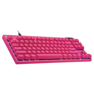 Клавиатура Logitech G PRO X TKL RAPID Wired Gaming Linear USB UA Magenta (920-013253) фото №2