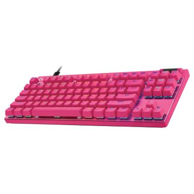Клавиатура Logitech G PRO X TKL RAPID Wired Gaming Linear USB UA Magenta (920-013253) фото №3