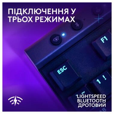 Клавиатура Logitech G515 TKL Lightspeed GL Tactile RGB Wireless/Bluetooth/USB UA Black (920-014075) фото №5