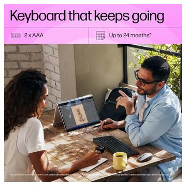 Клавіатура HP 460 Multi-Device Bluetooth UA Black (7N7B8AA) фото №6