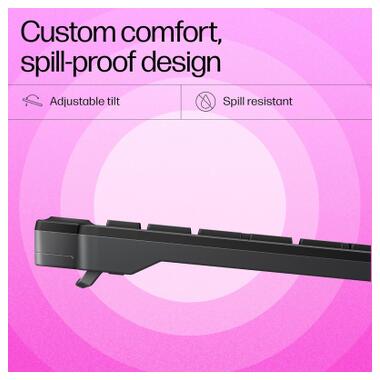 Клавіатура HP 460 Multi-Device Bluetooth UA Black (7N7B8AA) фото №4