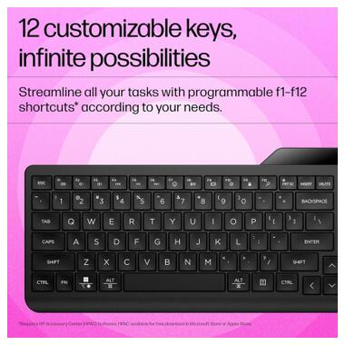 Клавіатура HP 460 Multi-Device Bluetooth UA Black (7N7B8AA) фото №5