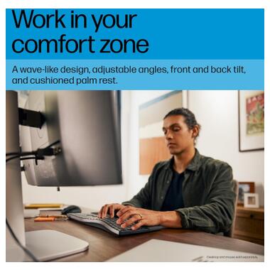 Клавіатура HP 680 Comfort Dual-Mode UA Black (8T6L8AA) фото №3