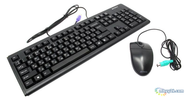 Комплект (клавіатура, миша) A4Tech KM-72620D Black USB фото №2