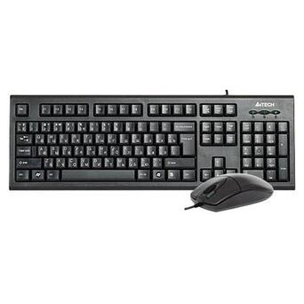 Комплект (клавіатура, миша) A4Tech KR-8520D Black USB фото №1
