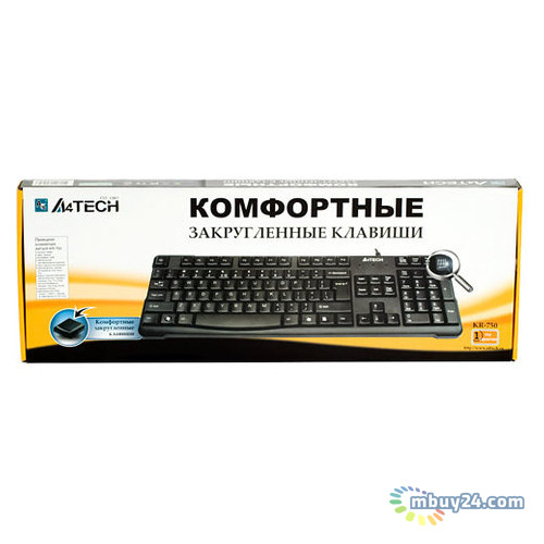 Клавіатура A4Tech KR-750 USB Black фото №3