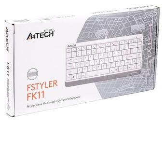 Клавіатура A4Tech FK11 White USB фото №7