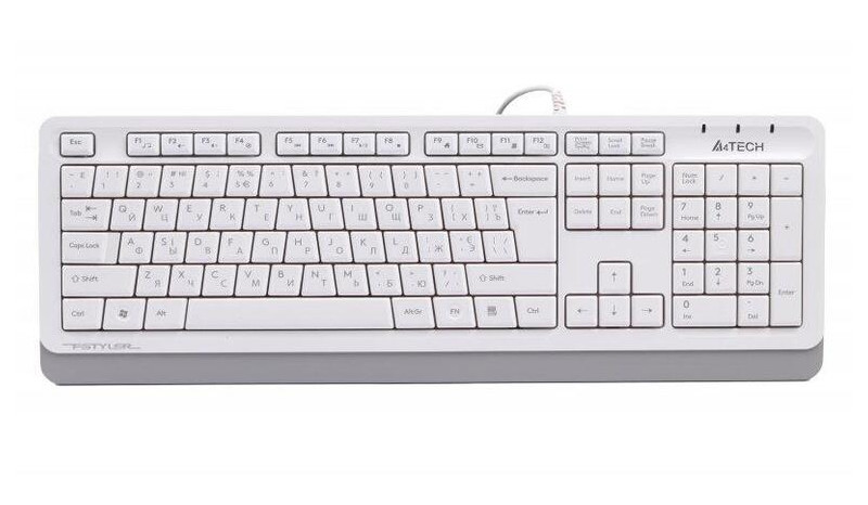 Клавіатура A4Tech Fstyler FX10 White USB фото №1