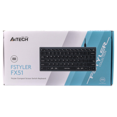 Клавіатура A4Tech FX-51 USB Grey фото №7