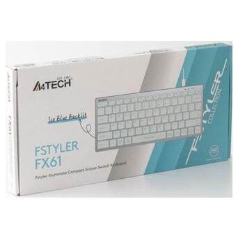 Клавіатура A4Tech FX61 USB White фото №8