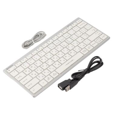 Клавiатура A4Tech FBX51C Wireless/Bluetooth White (FBX51C White) фото №6