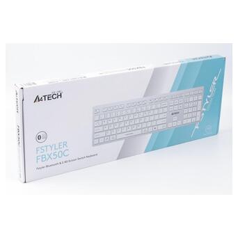 Клавіатура A4Tech FBX50C White фото №5