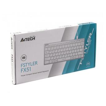Клавіатура A4Tech Fstyler FX-51 White фото №2