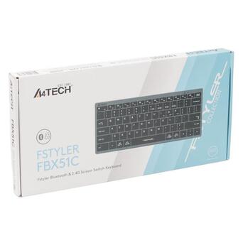 Клавіатура A4Tech Fstyler FBX51C Grey фото №7