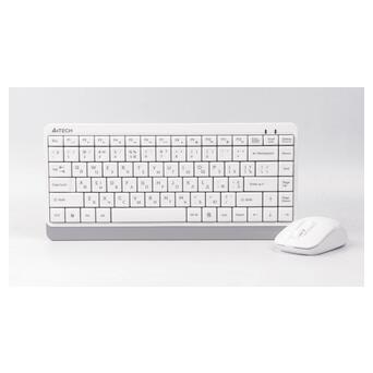 Комплект (клавіатура, миша) бездротовий A4Tech FG1112 White USB фото №3