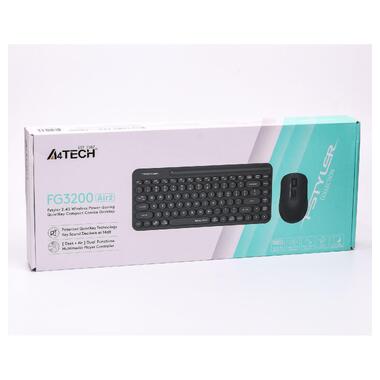 Комплект (клавиатура, мышь) беспроводной A4Tech FG3200 Air2 Grey фото №6