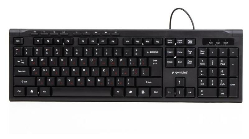 Комплект клавіатура миша Gembird KBS-UM-03-UA Black USB фото №4