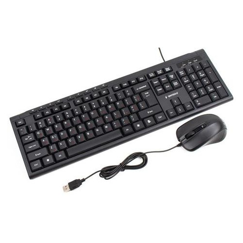 Комплект клавіатура миша Gembird KBS-UM-03-UA Black USB фото №2