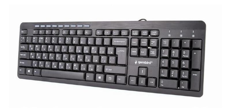 Клавіатура Gembird KB-UM-106-UA Black USB UKR фото №3