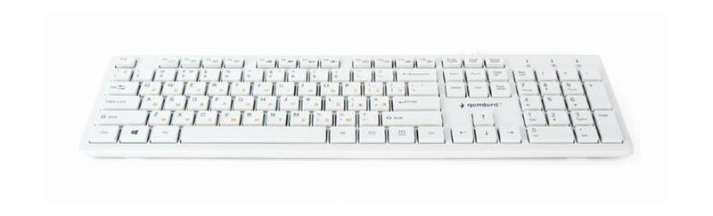 Клавіатура Gembird KB-MCH-03-W-UA Біла USB УКР фото №3
