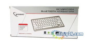Клавиатура беспроводная Gembird KB-6411BT-UA USB White фото №2