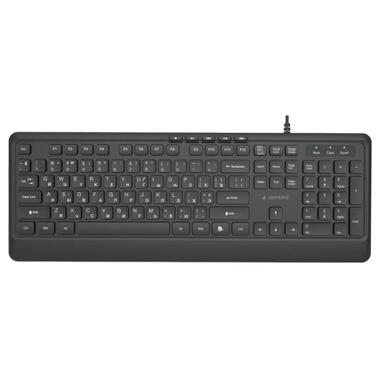 Клавиатура Gembird Slim Multimedia USB Black (KB-MCH-05-CYRL) фото №1