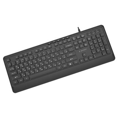 Клавиатура Gembird Slim Multimedia USB Black (KB-MCH-05-CYRL) фото №4
