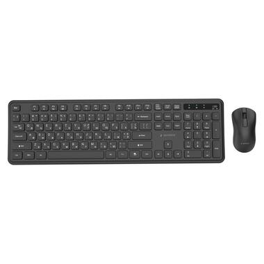 Комплект (клавиатура, мышь) беспроводной Gembird KBS-WPS-01-CYRL Black фото №5