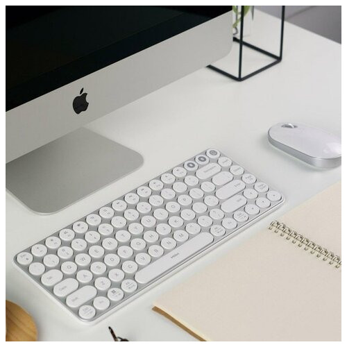 Клавіатура бездротова MiiiW AIR85 Bluetooth Dual Mode (MWXKT01) MAC/iPad/PC (RU) White фото №3