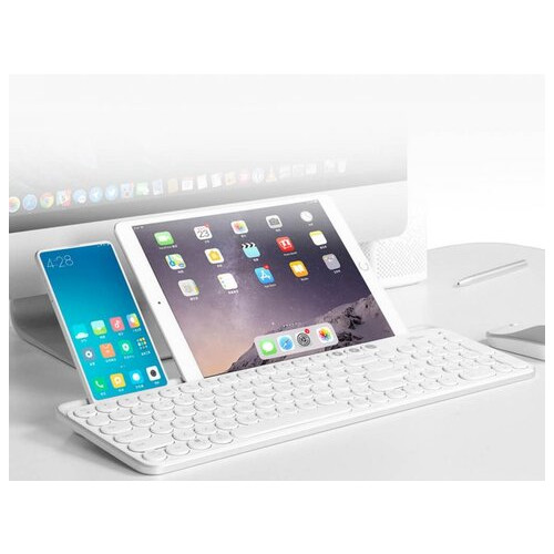 Клавіатура бездротова MiiiW AIR85 Bluetooth Dual Mode (MWBK01) MAC/iPad/PC (RU) White фото №2