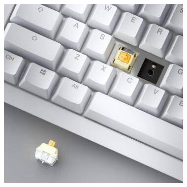 Клавиатура Ducky One X Magnetic Switch Wireless UA White (ON2408AST3-DAUSPDOECL2WW1) фото №4