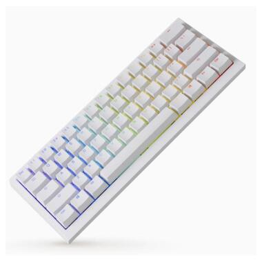 Клавиатура Ducky One X Mini Magnetic Switch Wireless UA White (ON2461AST3-DAUSPDOECL2WW1) фото №2