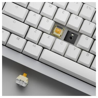 Клавиатура Ducky One X Mini Magnetic Switch Wireless UA White (ON2461AST3-DAUSPDOECL2WW1) фото №4