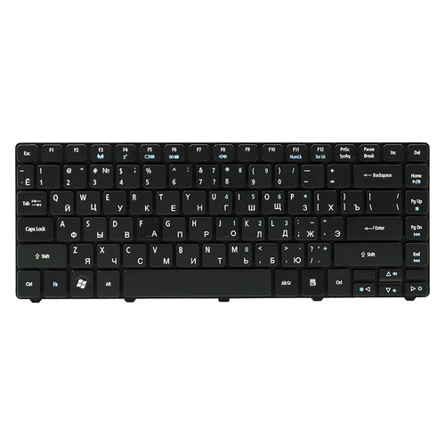 Клавіатура для ноутбука ACER Aspire 3810 чорний, чорний кадр фото №1