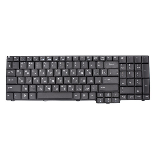 Клавіатура для ноутбука ACER Aspire 6530, eMachines E528 чорний, без кадру фото №1