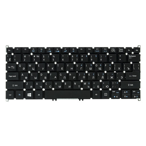 Клавіатура для ноутбука ACER Aspire E3-111, V5-122 чорний, без кадру фото №1