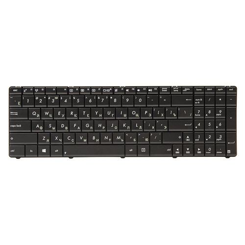 Клавіатура для ноутбука ASUS A52, K52, X54 (N53 version) чорний, чорний кадр фото №1