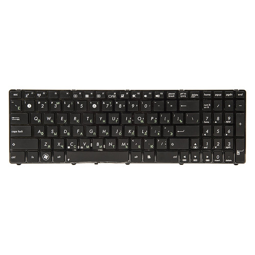 Клавіатура для ноутбука ASUS K50, K50A, K50I чорний, чорний кадр фото №1