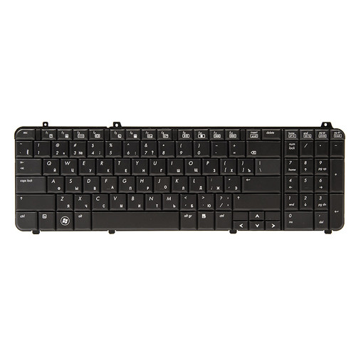 Клавіатура для ноутбука HP Pavilion DV6-1000, DV6T-1000 чорний, чорний кадр фото №1