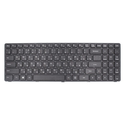Клавіатура для ноутбука IBM/LENOVO IdeaPad 100-15IBD чорний, чорний кадр фото №1