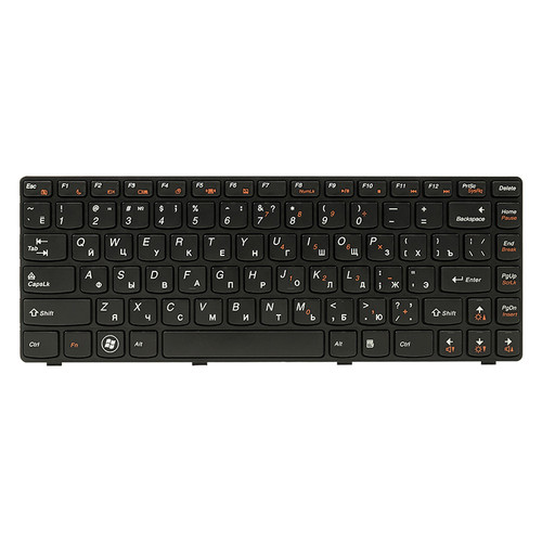 Клавіатура для ноутбука IBM/LENOVO IdeaPad G470 чорний, чорний кадр фото №1
