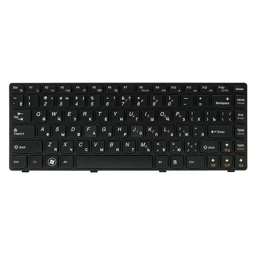 Клавіатура для ноутбука IBM/LENOVO IdeaPad G480 чорний, чорний кадр фото №1